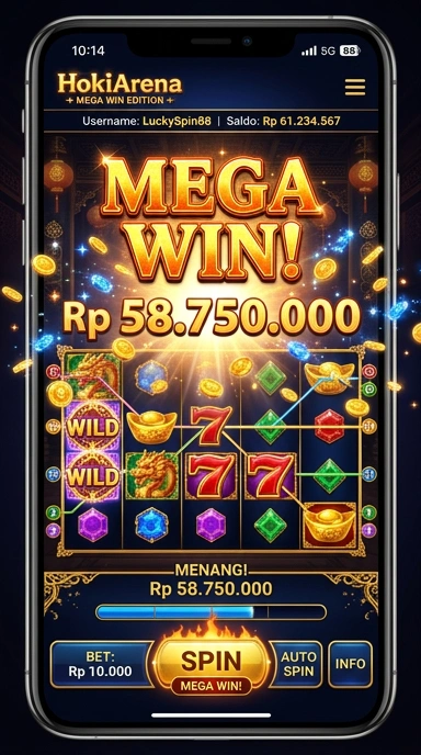 Tampilan antarmuka pengguna hokiarena yang sederhana dan intuitif.